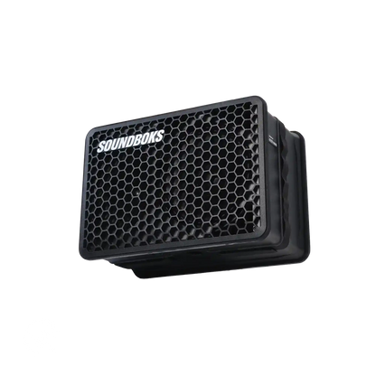 The Soundboks Go angled from below