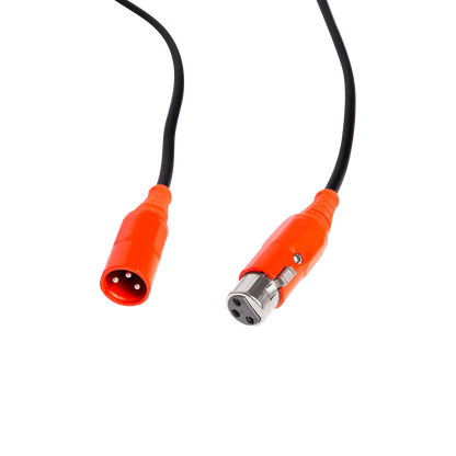 XLR Cable with SOUNDBOKS branded colors close up